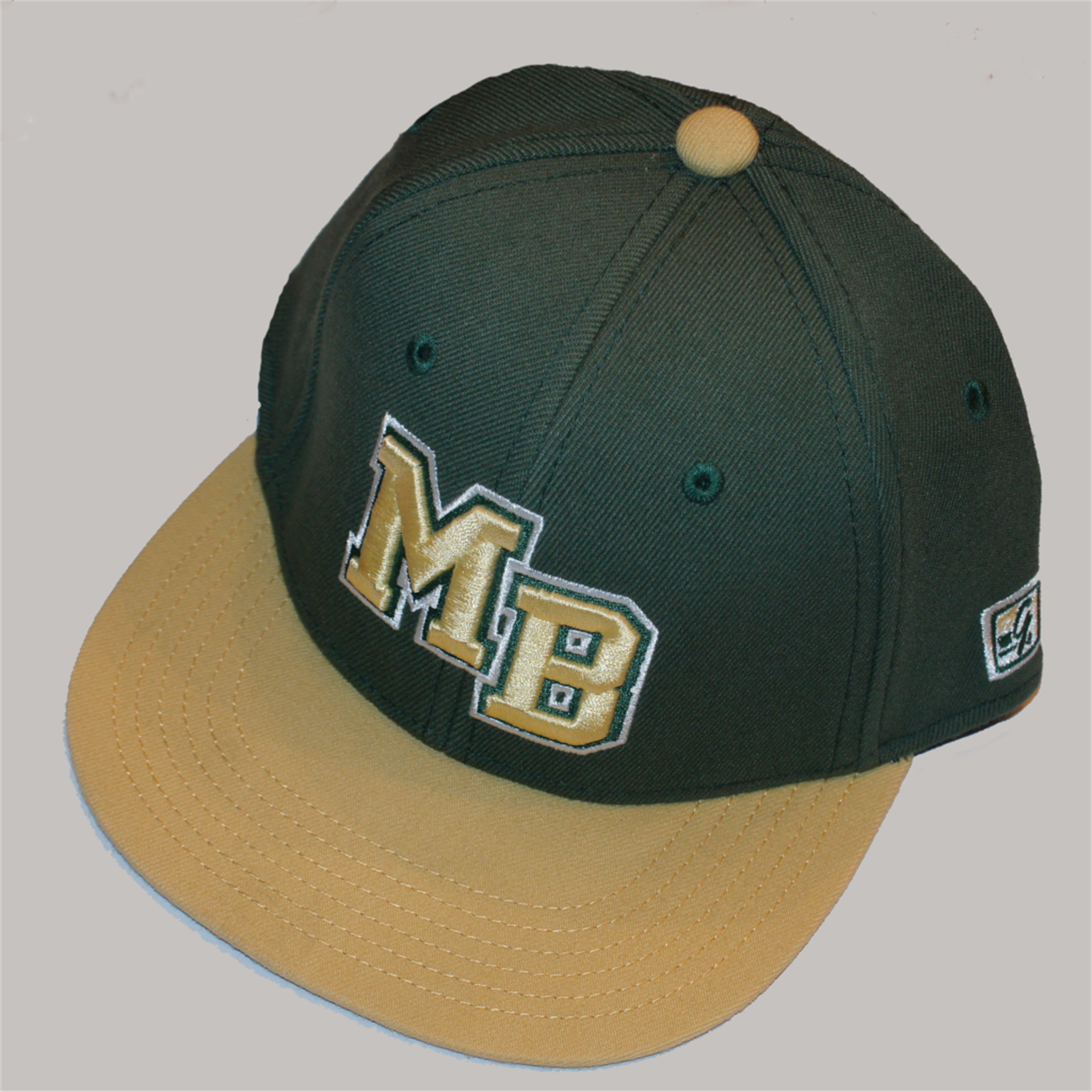 Green and Gold Hat with MB